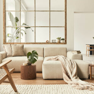 Modern,Interior,Of,Open,Space,With,Design,Modular,Sofa,,Furniture,